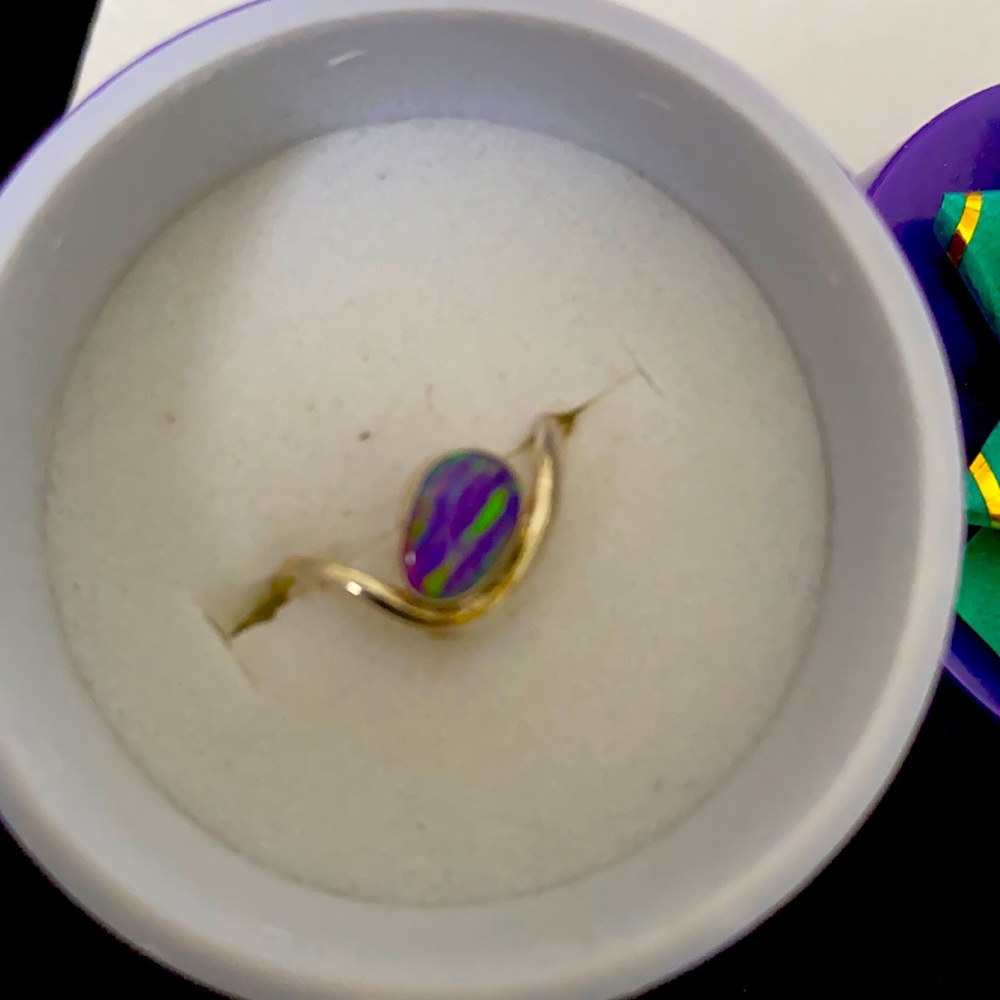 Purple Opal Ring